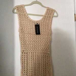 Crochet maxi coverup